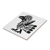 Vogelvogels, Mexicaanse hiërogliefen (Maya) Tegeltje (Zijkant)