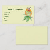 Vogelvogels, Natuur, wilde dieren, Visitekaartje (Voorkant / Achterkant)