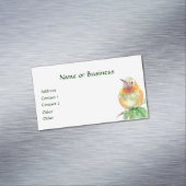 Vogelvogels, Natuur, wilde dieren, Visitekaartje Magnetisch Visitekaartje (Voorbeeld)