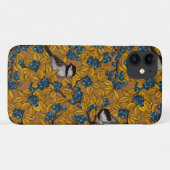 Vogelvogels op blauwbes-takken Case-Mate iPhone case (Achterkant (horizontaal))