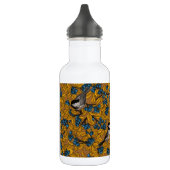 Vogelvogels op blauwbes-takken waterfles  (Links)