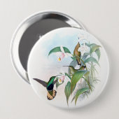 Vogelvogels Orchid Flowers Animal Button (Voorkant /achterkant)