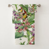 Vogelvogels Orchid Flowers Bath Towel Set Bad Handdoek (Insitu)