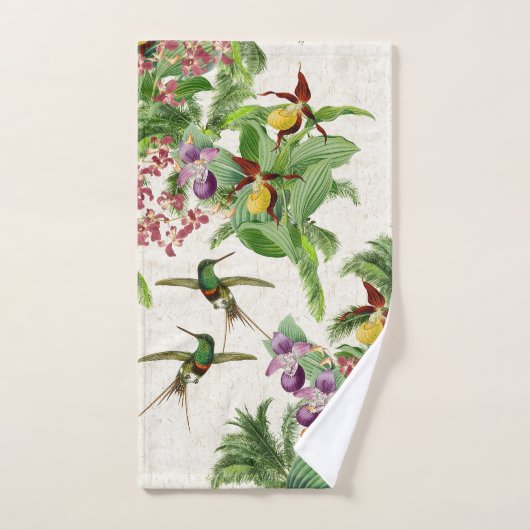 Vogelvogels Orchid Flowers Bath Towel Set Bad Handdoek (Handdoek)