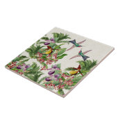 Vogelvogels Orchid Flowers keramische tegel Tegeltje (Zijkant)