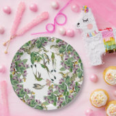 Vogelvogels Orchid Flowers Paper Bord (Feest)