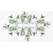 Vogelvogels Orchid Flowers Tablecloth Tafelkleed (Voorkant (Horizontaal))