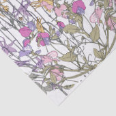 Vogelvogels Sweet Pea-fluitenpapier Tissuepapier (Detail)