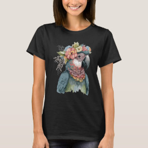 Vogelvogels van de vogelpest met de papegaaiende p t-shirt