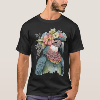 Vogelvogels van de vogelpest met de papegaaiende p t-shirt