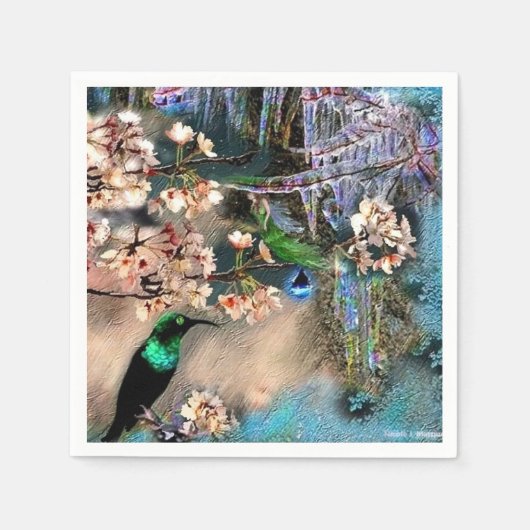 Vogelvogels van Equinox en feirus Servetten (Voorkant)