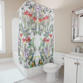 Vogelvogels Vloertuingordijn Douchegordijn (In situ)