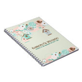 Vogelvogels, vogels en bloemen notitieboek (Rechterzijde)