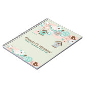 Vogelvogels, vogels en bloemen notitieboek (Linkerzijde)