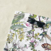 Vogelvogels Wilde bloemen Bloemdoeken Strandlaken (In situ)