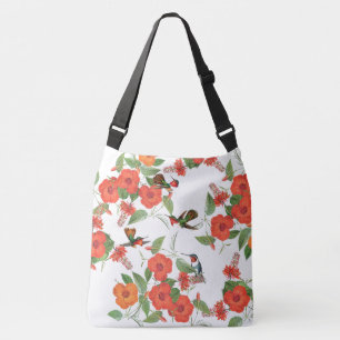 Vogelvogels Wilde Bloemen Dierlijke Canvas tas
