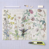 Vogelvogels Wilde bloemen Weefpapier Tissuepapier (Craft)