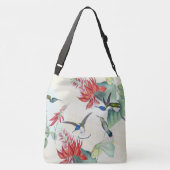 Vogelvogels Wilde dieren Canvas tas Bloemen dieren (Achterkant)