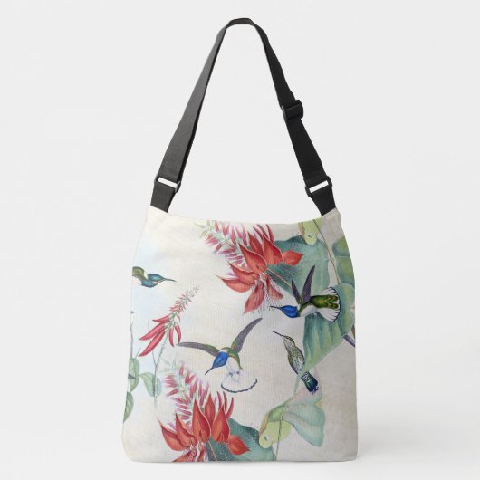 Vogelvogels Wilde dieren Canvas tas Bloemen dieren (Voorkant)