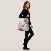 Vogelvogels Wilde dieren Canvas tas Bloemen dieren (Op model)