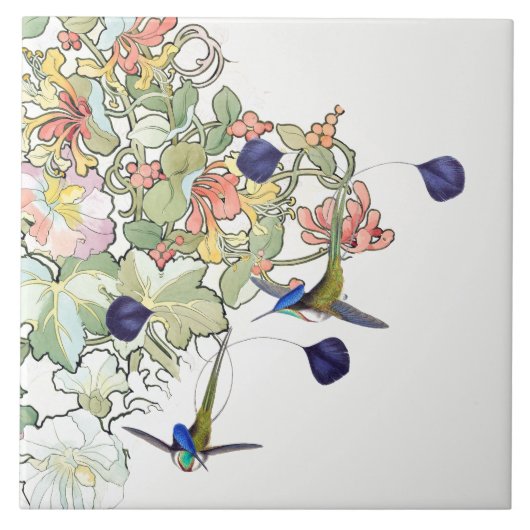 Vogelvogels Wilde dieren Vloeiende tegel Tegeltje (Voorkant)