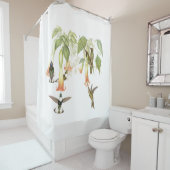 Vogelvogels Wilde flora Floral Tuin Douchegordijn (In situ)