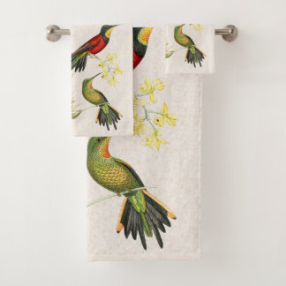 Vogelvogels Wilde flora handdoekset Bad Handdoek