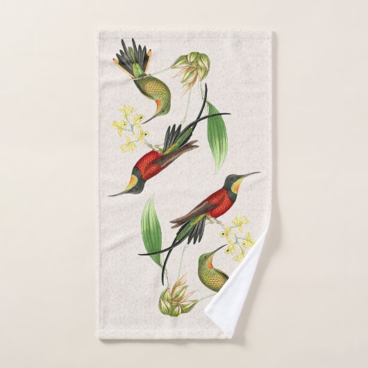Vogelvogels Wilde flora handdoekset Bad Handdoek (Handdoek)