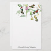 Vogelvogels Wilde Florence Stationery Briefpapier (Voorkant / Achterkant)