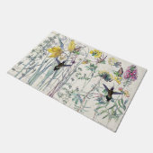 Vogelvogels Wilde Tulip Flowers Doormat Deurmat (Schuin)