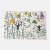 Vogelvogels Wilde Tulip Flowers Doormat Deurmat (Voorkant)