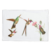 Vogelvogels Wilde Vloeibloemen Pillowcase Kussensloop (Achterkant)