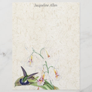 Vogelvogels Wildlife Flowers Letterhead