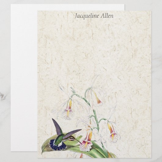 Vogelvogels Wildlife Flowers Letterhead (Voorkant / Achterkant)