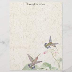 Vogelvogels Wildlife Flowers Letterhead