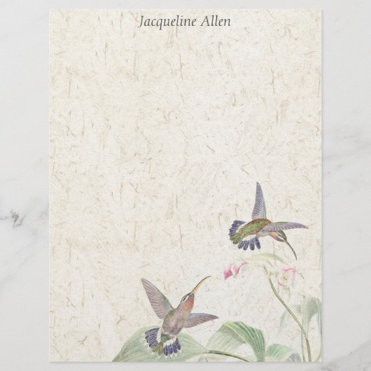 Vogelvogels Wildlife Flowers Letterhead (Voorkant)