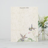 Vogelvogels Wildlife Flowers Letterhead (Staand voorkant)