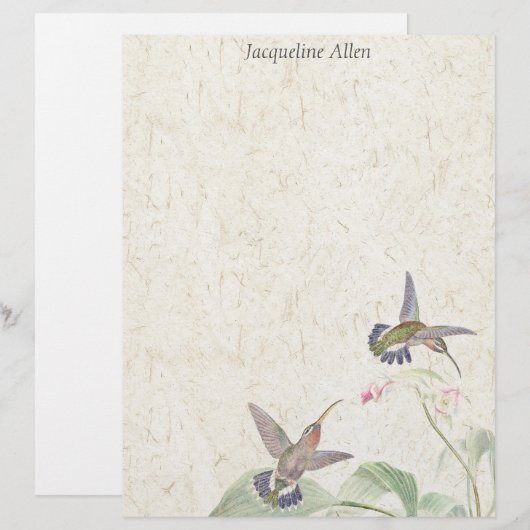 Vogelvogels Wildlife Flowers Letterhead (Voorkant / Achterkant)