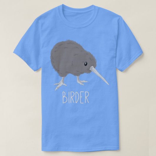 Vogelvogelvanger met Kiwi-vogel T-shirt (Design voorkant)