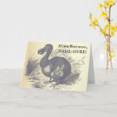 vogelvogelverschrikkertje kaart (Gele Bloem)