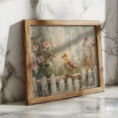  Vogelvoorjaar Schilderij Land Boerderij Poster