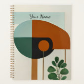 Vogelvorm minimalistisch Abstract Planner (Voorkant)
