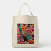 Vogelvos Tote Bag (Achterkant)