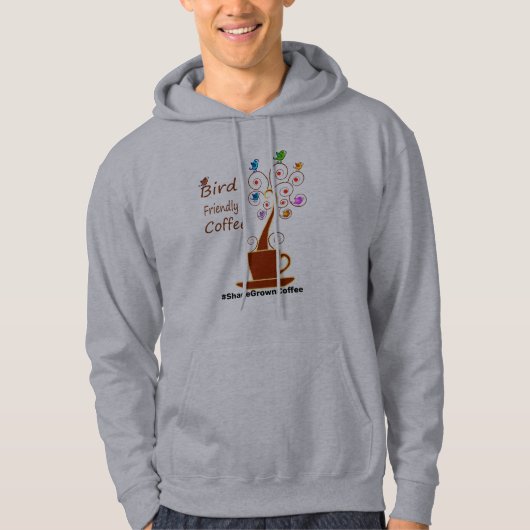 Vogelvriendelijke koffie hoodie (Voorkant)