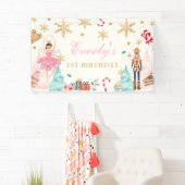 Vogelvrije grond voor de Nutkraker Birthday Fairy  Spandoek (Insitu)