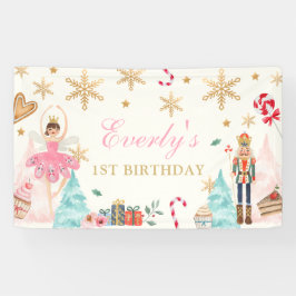 Vogelvrije grond voor de Nutkraker Birthday Fairy Spandoek