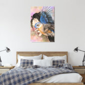Vogelvrouw Canvasprint Canvas Afdruk (Insitu (Slaapkamer))