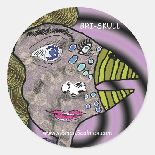 vogelvrouw-Sticker Ronde Sticker (Voorkant)