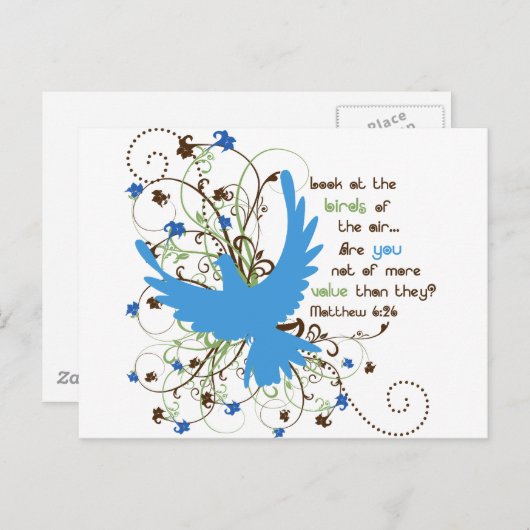 Vogelwaarde Briefkaart (Voorkant / Achterkant)