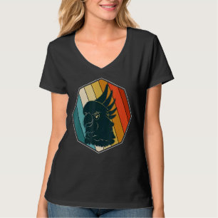 Vogelwaarnemer Dierenpapegaai Retro Kaketoe T-shirt